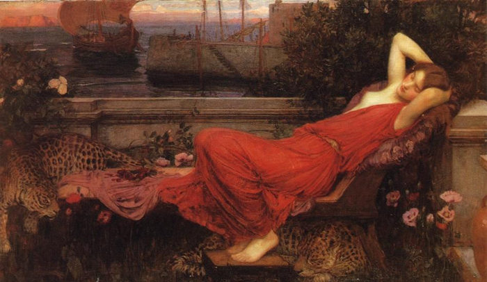 前500幅世界名画-“阿里阿德涅” John William Waterhouse - 布面油画 - 91 x 151 cm