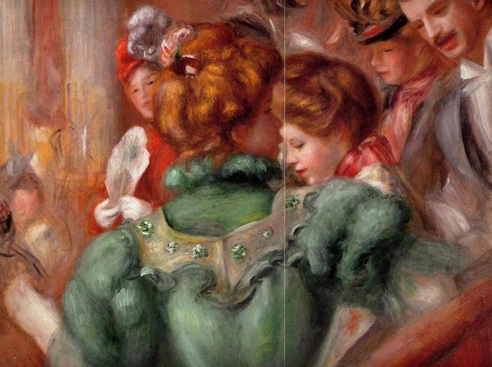前500幅世界名画-《综艺剧场中的一个盒子》 Pierre-Auguste Renoir - 布面油画