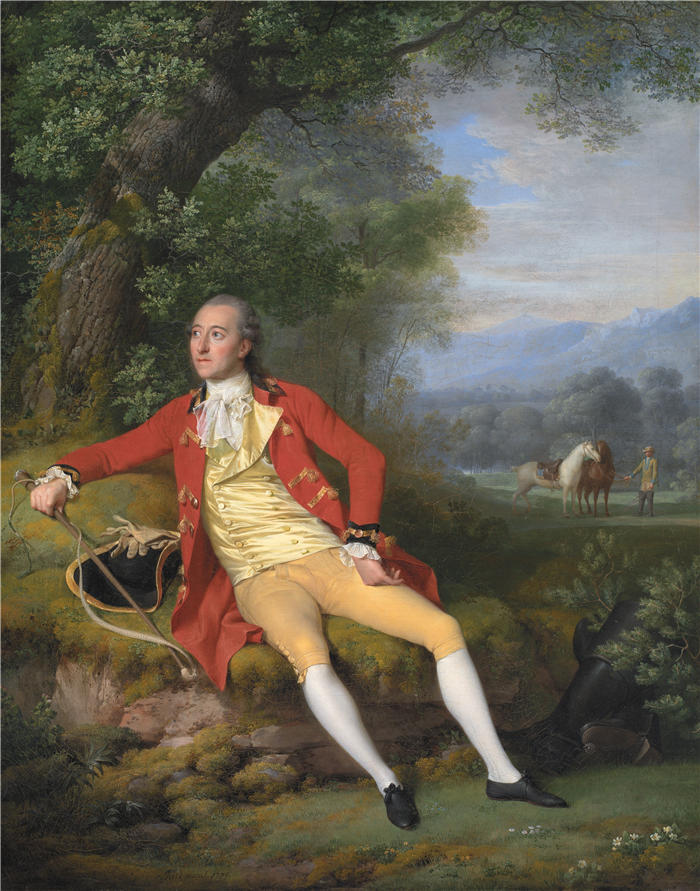延斯·尤尔（Jens Juel，丹麦画家）高清作品-《Jean-Armand Tronchin，驻法国和英国法院大使，瑞士 (1779)》