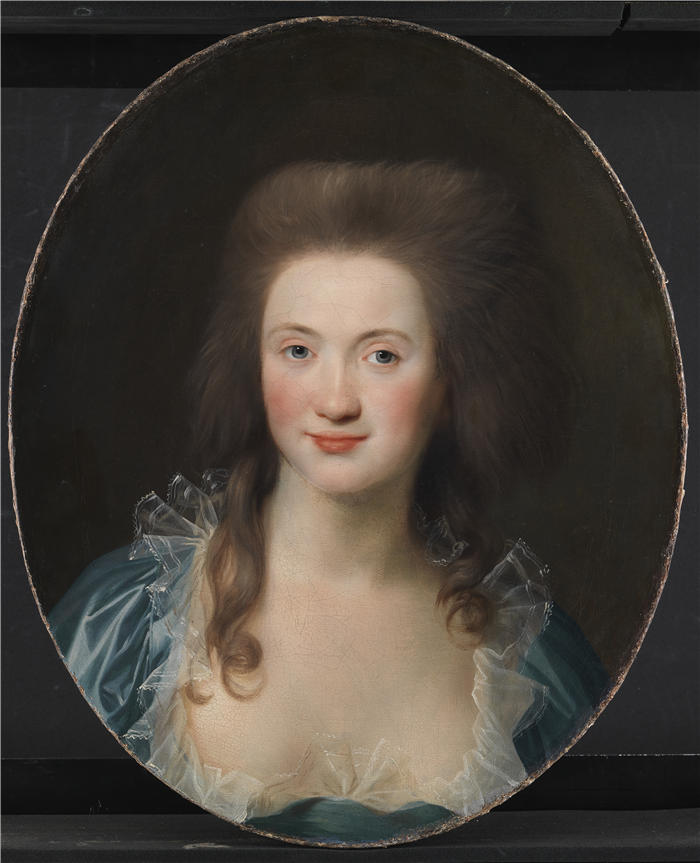 延斯·尤尔（Jens Juel，丹麦画家）高清作品-《艺术家的第一个未婚夫（1777 – 1780）》