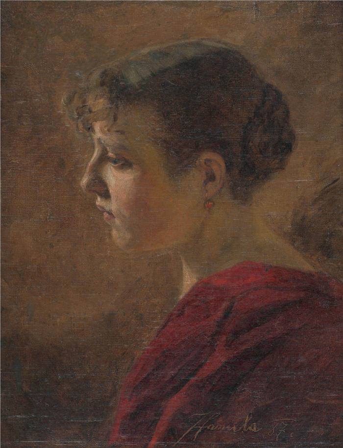 约瑟夫·哈努拉（Jozef Hanula，斯洛伐克画家）高清作品-《波多比泽尼 (1887)》