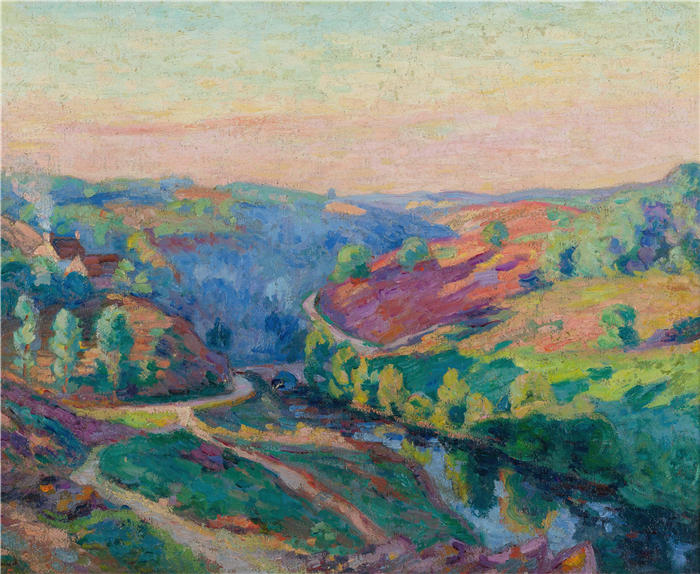 让·巴蒂斯特·阿曼德·纪尧姆（Jean Baptiste Armand Guillaumin，法国画家）高清作品-《坩埚谷》