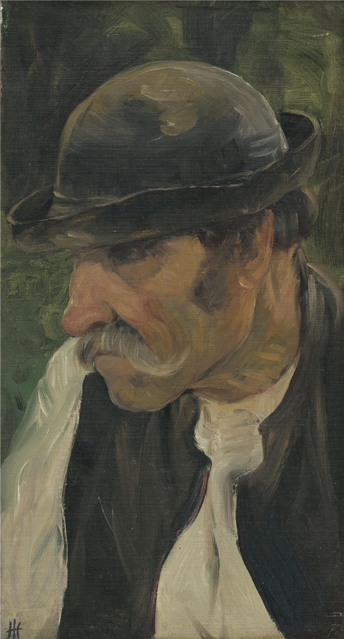 约瑟夫·哈努拉（Jozef Hanula，斯洛伐克画家）高清作品-《老 (1890)》