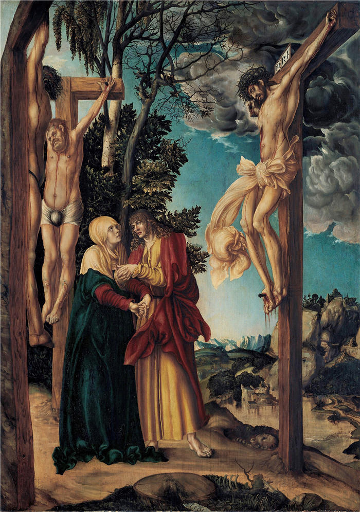 老卢卡斯·克拉纳赫(Lucas Cranach the Elder,德国画家)高清作品-《基督的哀歌(1503)》