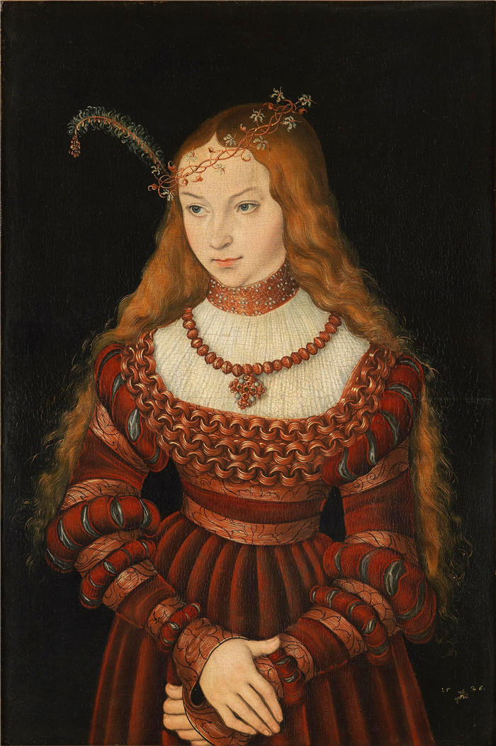 老卢卡斯·克拉纳赫(Lucas Cranach the Elder,德国画家)高清作品-《克利夫斯的西比尔 (1526)》