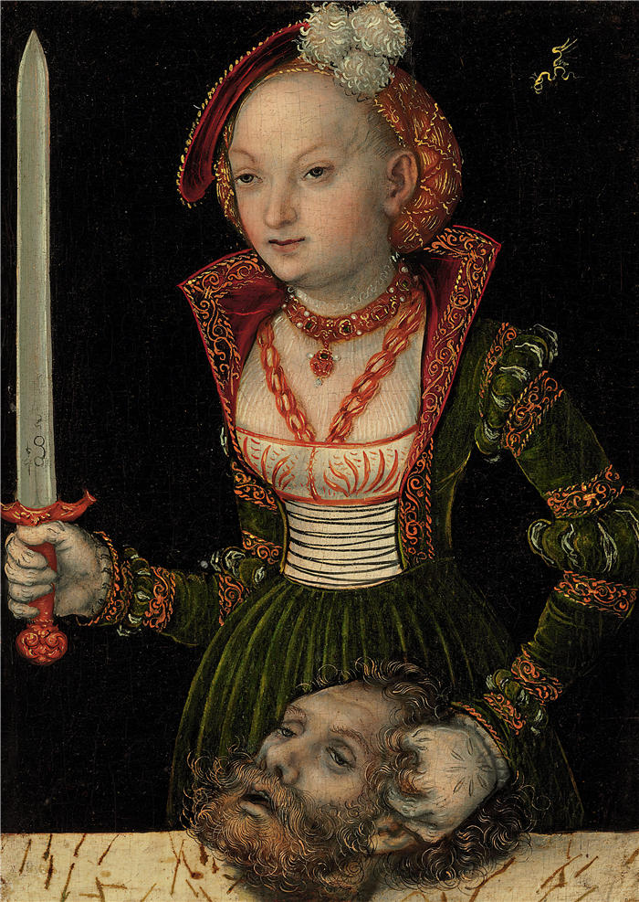 老卢卡斯·克拉纳赫（Lucas Cranach the Elder，德国画家）高清作品-《朱迪思和霍洛弗内斯》