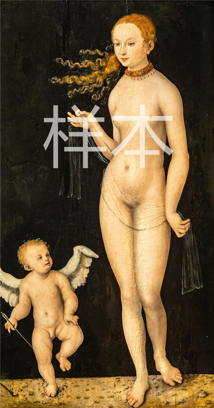 老卢卡斯·克拉纳赫(Lucas Cranach the Elder,德国画家)高清作品-《金星和丘比特》