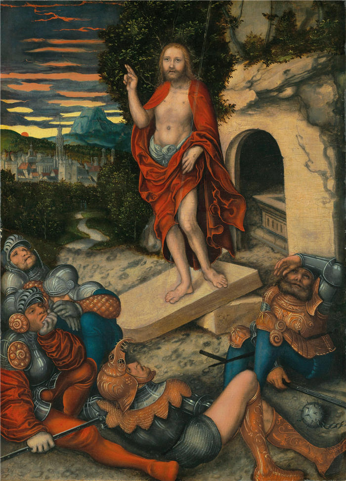 老卢卡斯·克拉纳赫(Lucas Cranach the Elder,德国画家)高清作品-《复活 (1530)》