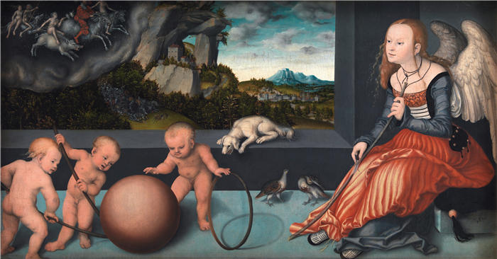 老卢卡斯·克拉纳赫(Lucas Cranach the Elder,德国画家)高清作品-《忧郁(1532)》