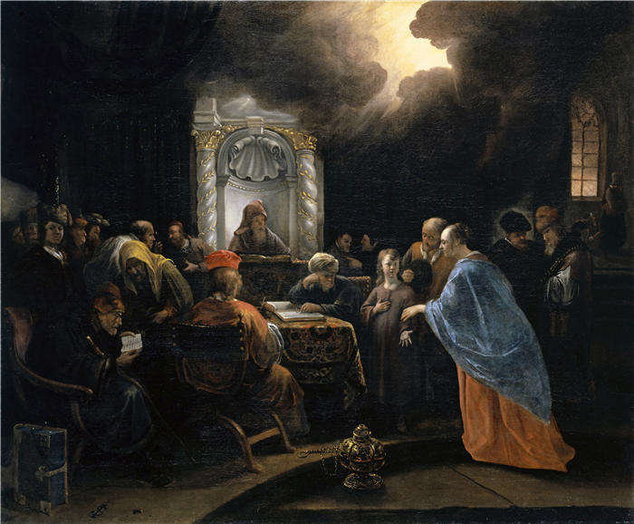 扬·斯汀（Jan Steen，荷兰画家）高清作品-《医生中的基督（1659-60）》