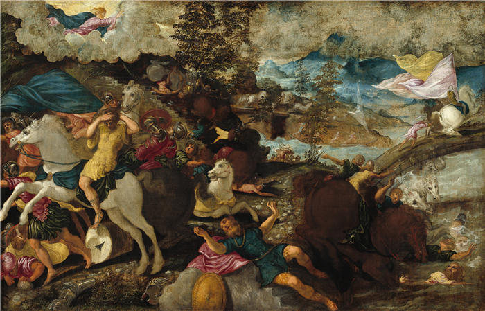 雅各布·丁托列托（Jacopo Tintoretto，意大利画家）高清作品-《圣保罗的皈依（约 1544 年）》