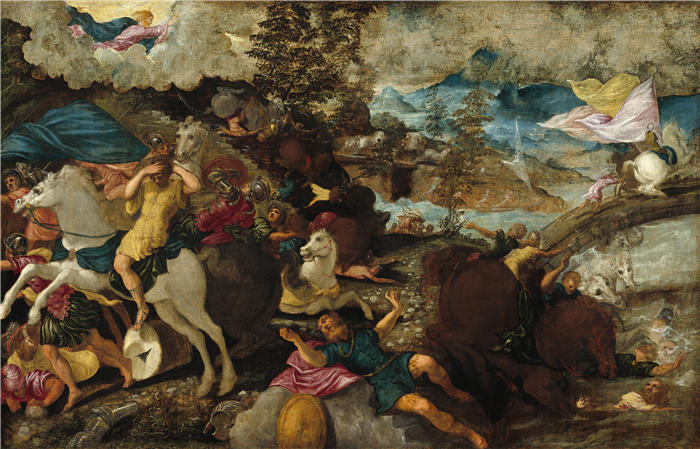 雅各布·丁托列托(Jacopo Tintoretto,意大利画家)高清作品-《圣保罗的皈依(约 1544 年)》