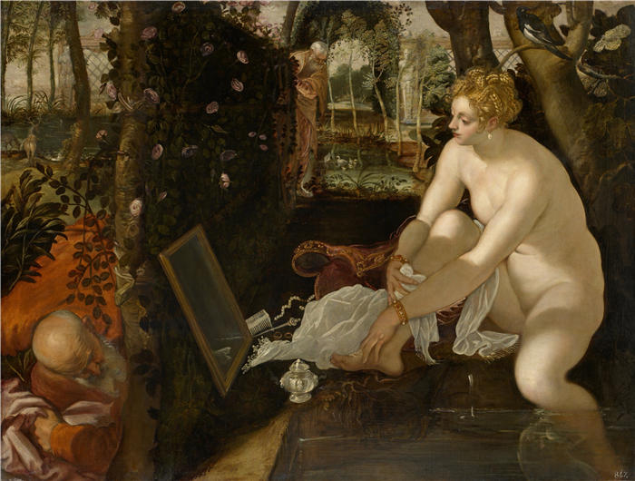 雅各布·丁托列托（Jacopo Tintoretto，意大利画家）高清作品-《苏珊娜和长老们》