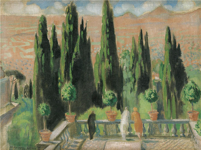 莫里斯·丹尼斯（Maurice Denis，法国画家）高清作品-《埃斯特别墅 (1928)》