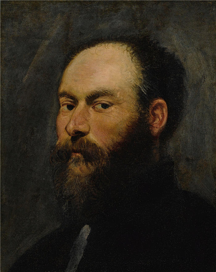 雅各布·丁托列托（Jacopo Tintoretto，意大利画家）高清作品-《一个男人的肖像》