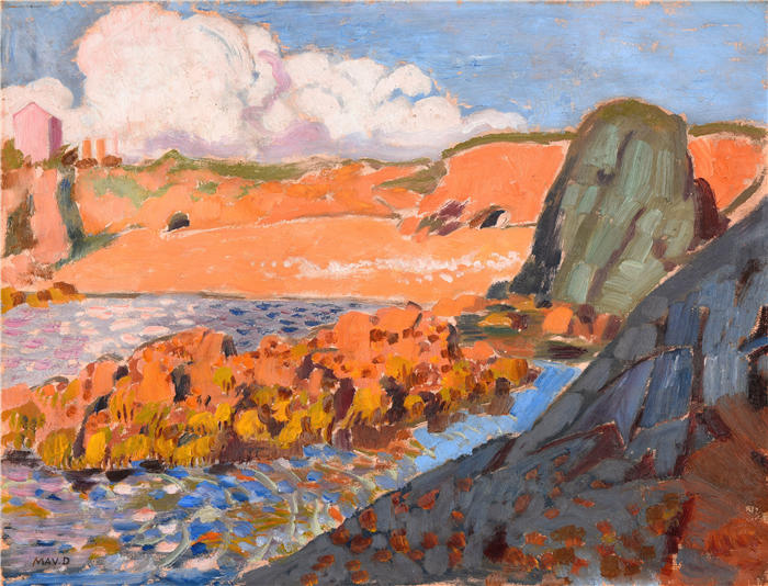 莫里斯·丹尼斯(Maurice Denis,法国画家)高清作品-《胭脂滩(1901)》