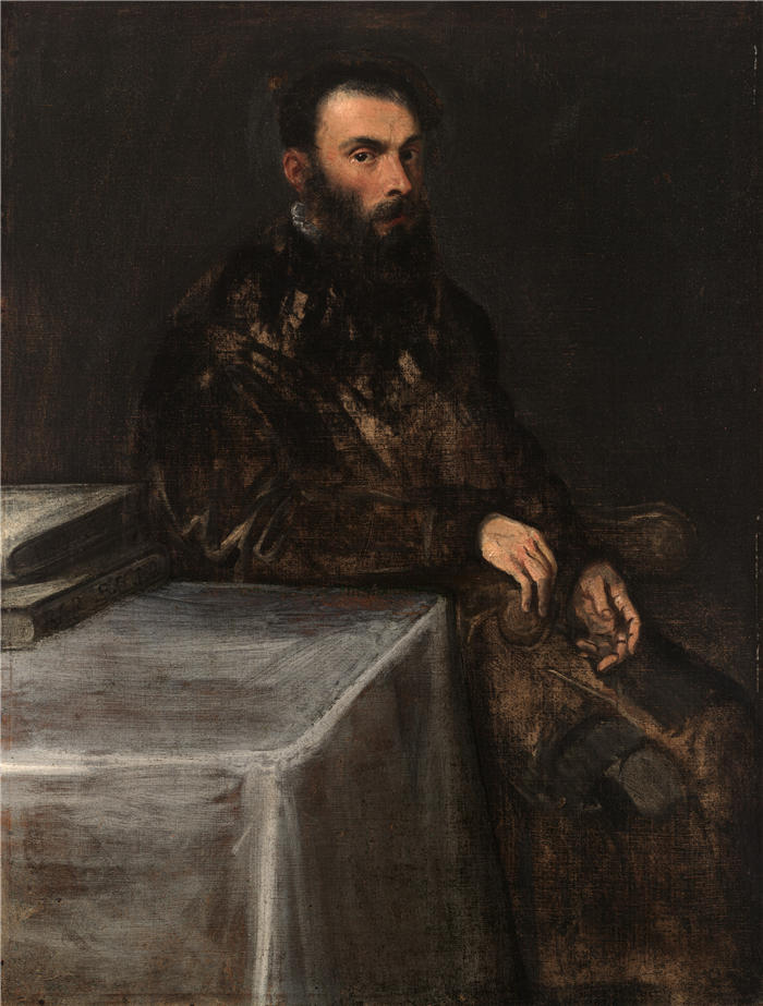 雅各布·丁托列托（Jacopo Tintoretto，意大利画家）高清作品-《男人的肖像（1560–63）》