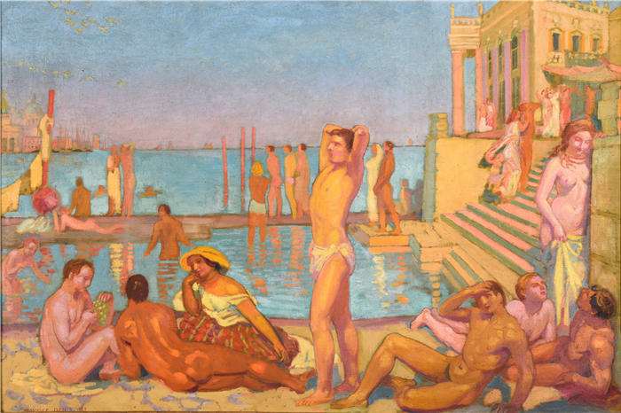 莫里斯·丹尼斯(Maurice Denis,法国画家)高清作品-《上尉 (1907)》