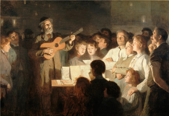 维克多·加布里埃尔·吉尔伯特（Victor Gabriel Gilbert，法国画家）高清作品-《宋商人 (1903)》