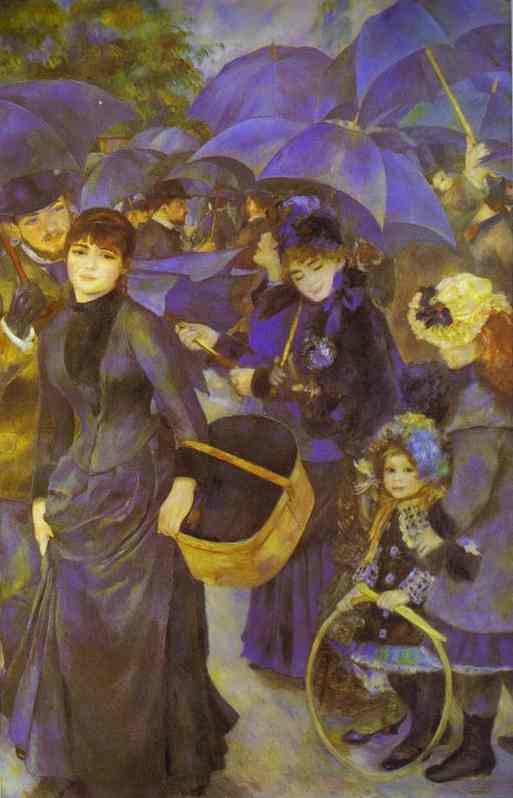 前1000幅世界名画-“雨伞” 皮埃尔-奥古斯特·雷诺阿 - 油