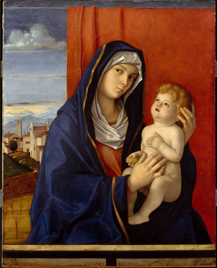 乔凡尼·贝里尼 (Giovanni Bellini，意大利，1430-1516 年）-麦当娜和孩子油画 1480年