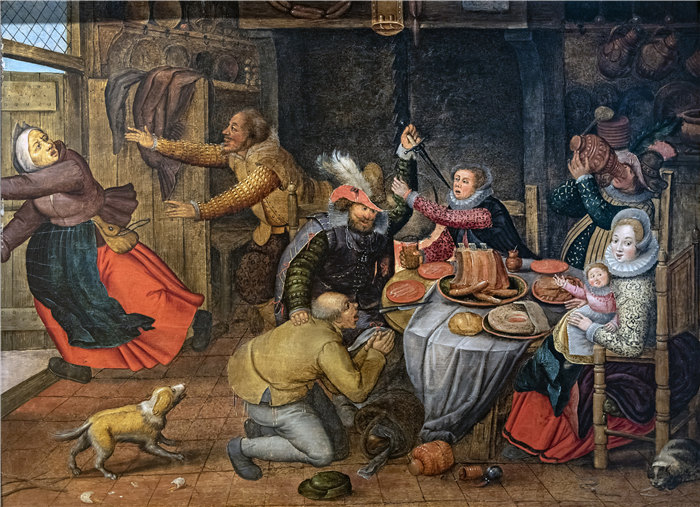 小彼得·勃鲁盖尔（Pieter Brueghel the Younger）-场景 Dell'ostello