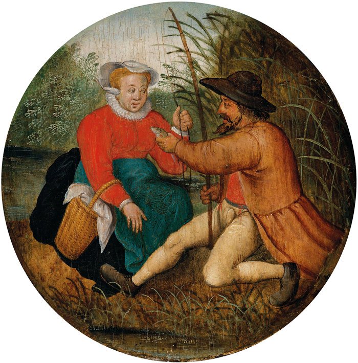 小彼得·勃鲁盖尔（Pieter Brueghel the Younger）-这对夫妇正在钓鱼