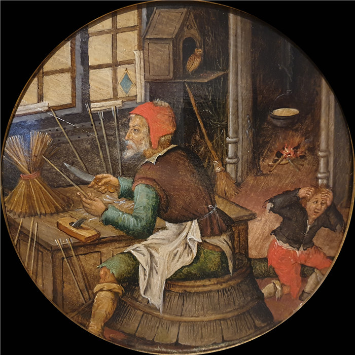 小彼得·勃鲁盖尔（Pieter Brueghel the Younger）-箭雕师 1616年