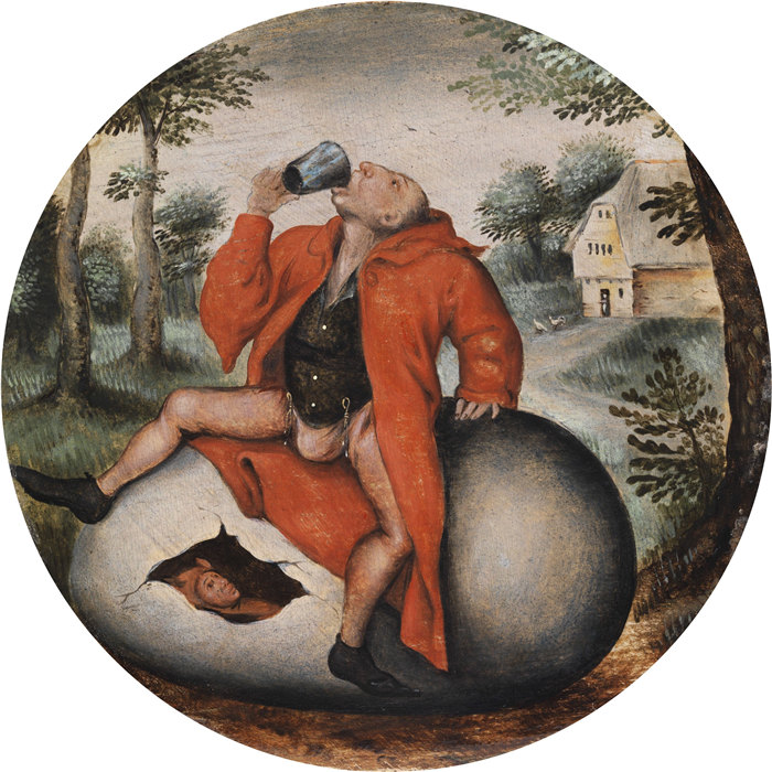 小彼得·勃鲁盖尔（Pieter Brueghel the Younger）-鸡蛋上的酒鬼
