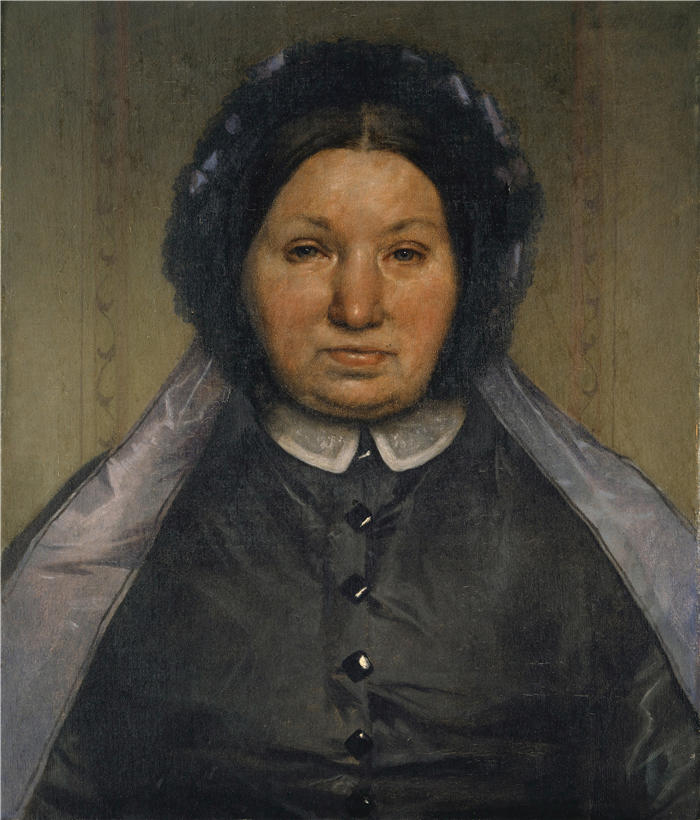 阿诺德·伯克林（瑞士画家 ，Arnold Böcklin）高清作品-《Sibylla Müller-Kleyling 的肖像（1867 年）》