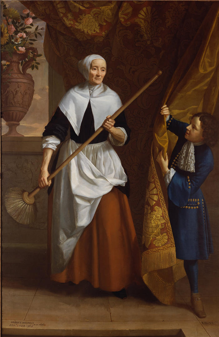约翰·莱利（ John Riley，英国画家）高清作品-《布里奇特·福尔摩斯 (1591-1691)》