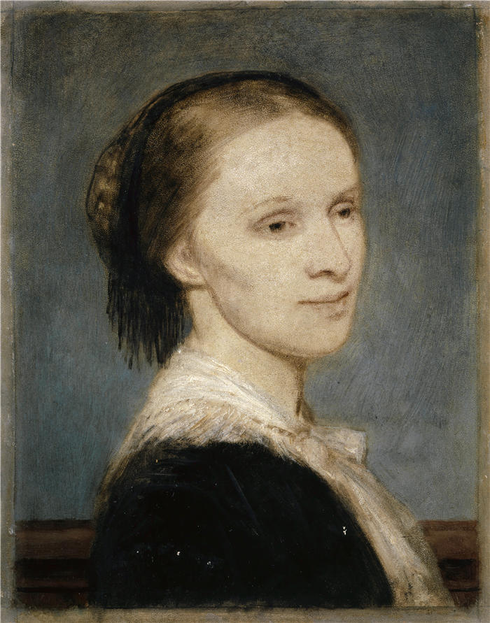 阿诺德·伯克林（瑞士画家 ，Arnold Böcklin）高清作品-《Anna Elisabeth Burckhardt-Brenner 的肖像（1868 年）》