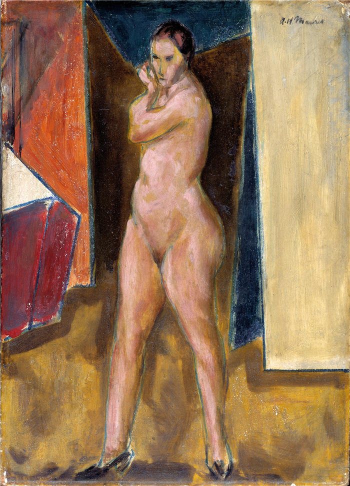 阿尔弗雷德·亨利·毛雷尔（Alfred Henry Maurer ，美国画家）-作品-《裸体（约 1927-1928）》