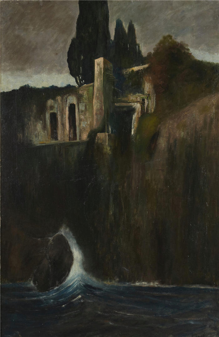阿诺德·伯克林（瑞士画家 ，Arnold Böcklin）高清作品-《景观》