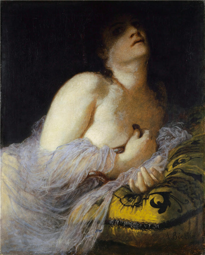 阿诺德·伯克林（瑞士画家 ，Arnold Böcklin）高清作品-《克娄巴特拉之死 (1872)》