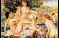 雷诺阿《大浴女》 雷诺阿油画作品-法国