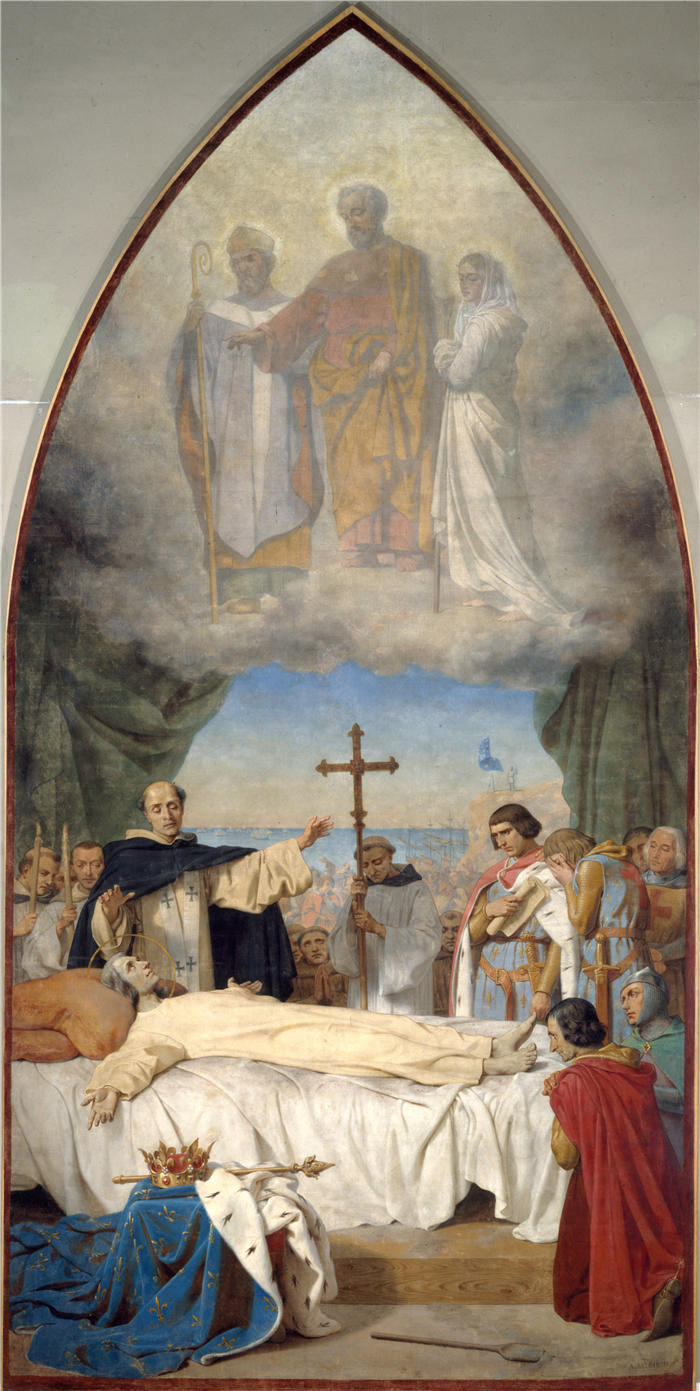 让-巴蒂斯特·勒卢瓦（Auguste Jean-Baptiste Leloir，法国画家）-圣路易斯逝世 (1884)