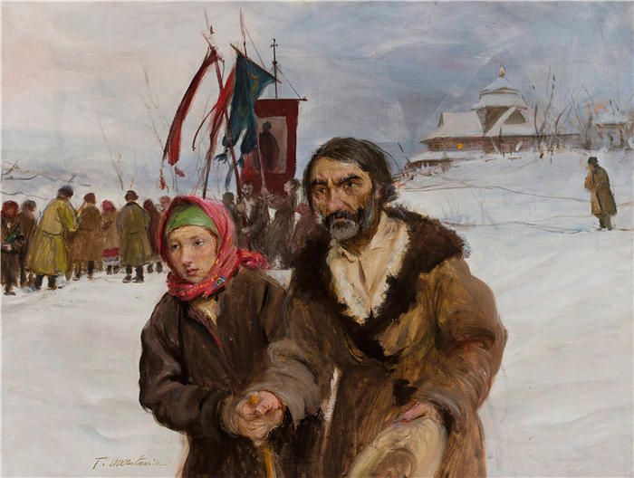 特奥多尔·阿克森托维奇（Teodor Axentowicz，波兰画家）高清作品-《高地人 》