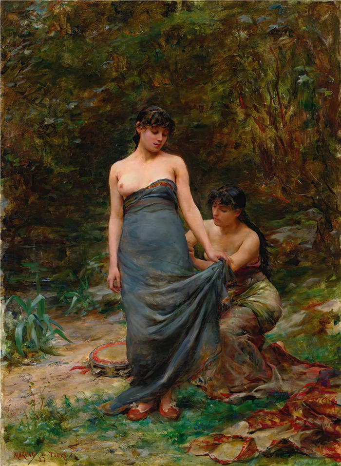 乔治·莫罗·德图尔（Georges Moreau De Tours，法国画家，1848-1901 年）-《配件（1887）》