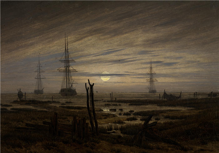卡斯珀·大卫·弗里德里希(Caspar David Friedrich,德国画家)高清作品–《船锚》