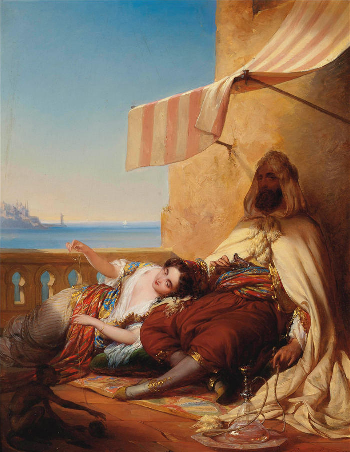 爱德华·安德（Eduard Ender，奥地利画家）高清作品-《最爱 (1851)》
