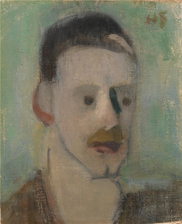 海伦·施杰夫贝克（Helene Schjerfbeck，芬兰画家）高清作品-《埃纳尔·罗伊特三世 (1919 - 1920)》