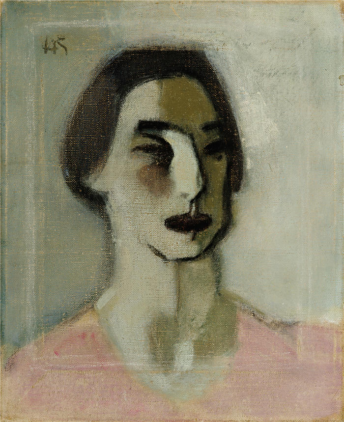 海伦·施杰夫贝克（Helene Schjerfbeck，芬兰画家）高清作品-《四十岁 (1939)》