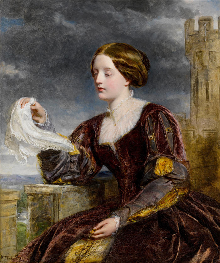 威廉·鲍威尔·弗里斯 (William Powell Frith，英国画家) 高清作品-《信号 (1858)》