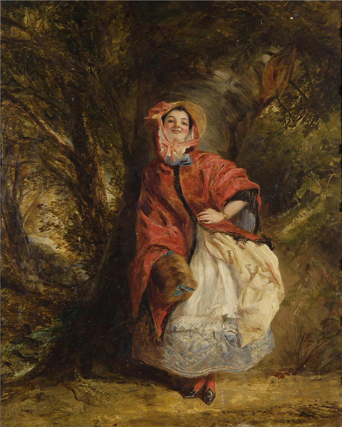 威廉·鲍威尔·弗里斯 (William Powell Frith，英国画家) 高清作品-《多莉·瓦尔登 (1843)》