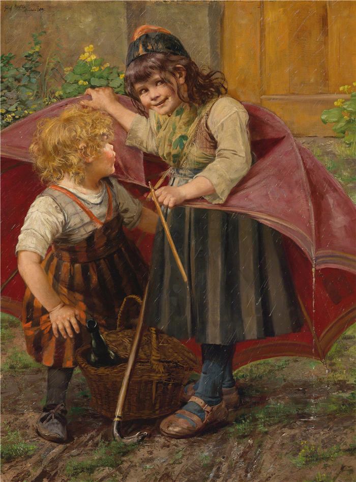 格奥尔格·罗斯勒（Georg Rössler，德国画家）高清作品-《雷根斯基尔姆 (1899)》