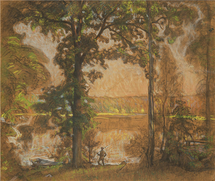 斯文·理查德·伯格(Sven Richard Bergh,瑞典画家)高清作品-《景观 》