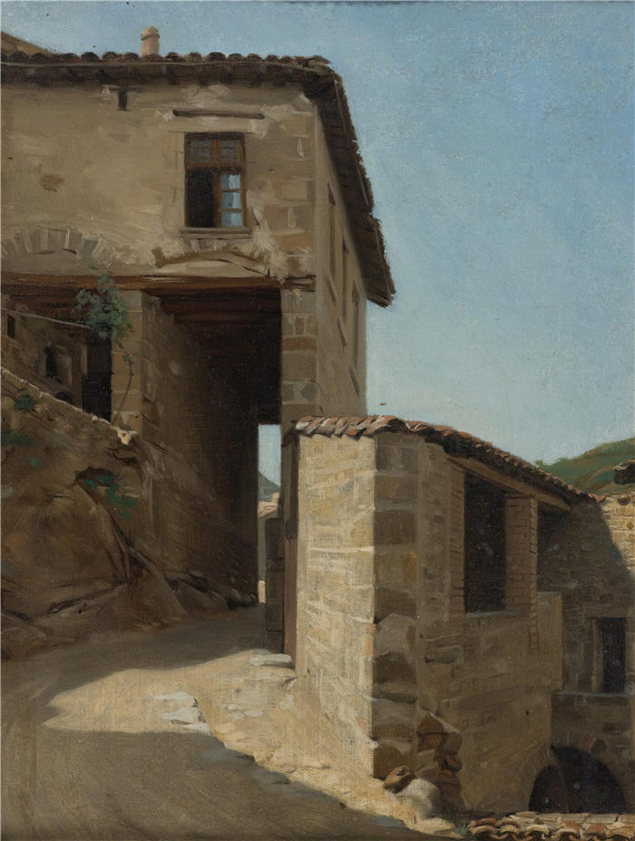 让.朱尔斯.安托万.勒孔特.杜诺依（Jean-Jules-Antoine Lecomte du Nouÿ,法国画家）作品-《VIEW DU MALEVAL（卢瓦尔河）（1870）》