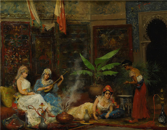 法比奥·法比（Fabio Fabbi，意大利画家）高清作品-《在后宫》