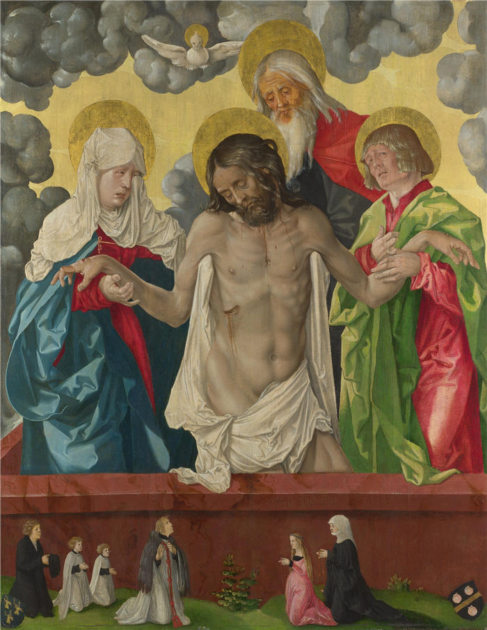 汉斯·鲍登（Hans Baldung，德国画家）高清作品-《三位一体和神秘的圣母怜子图（1512 年）》